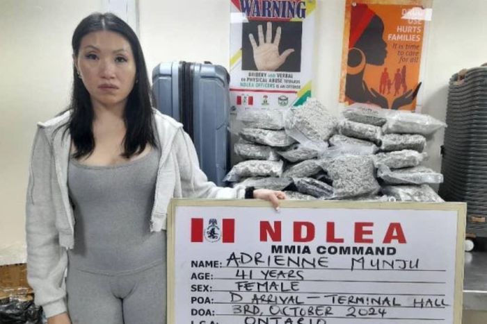 Canadian lady jailed in Nigeria for trafficking hard drugs
