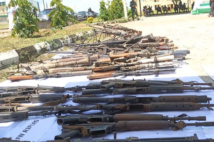 Centre destroys 2,400 illicit weapons in Abuja.