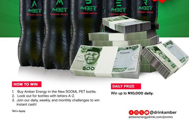 Amber Energy Drink unveils stylish PET bottle in Spell & Win Promo: Early Christmas