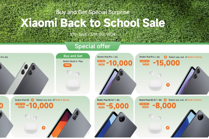 Xiaomi Nigeria Back-to-School Promotion: Gear up with amazing offers on Redmi Pads and Buds!