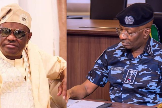 FCT Minister Nyesom Wike and Inspector General of Police Kayode Egbetokun. [Facebook]