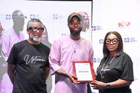 Council Member, Nigerian Institute of Public Relations (NIPR), Thelma Okoh; Head, Digital Marketing (B2C) Olam Agric, Dotun Babatunde; Head, Corporate Communications, TGI Group, Rafiat Gawat; Head, Digital Transformation and Media, FrieslandCampina WAMCO Nigeria, Ifeoluwa Esther Obafemi; Commissioner for Communications, Kwara State, Hon. Bola Olukoju; Director of Content, Pulse Nigeria, Damilola Dawson; Co-founder and Content Chief, Technext , David Afolyan; and President, Upticomm Marketing Company Limited, Segun McMedal; during the 9th Lagos Digital Public Relations Summit, held at the MUSON Center, Lagos on October 16 and 17, 2024.