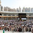 Muslim pilgrims perform the farewell circumambulation or "tawaf", circling seven times around the Kaaba, Islam's holiest shrine, at the Grand Mosque in the holy city of Mecca on June 18, 2024. [Getty Images]
