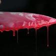 A bloody knife