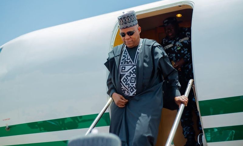 Vice President Kashim Shettima arrived in Niger State on Wednesday, June 4, to assess the extent of the devastating flooding that has wreaked havoc on communities in Mokwa Local Government Area. [Facebook]