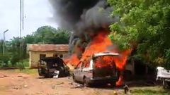 Mob burns down Edo police station over boy’s death