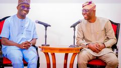 Governor Babajide Sanwo-Olu of Lagos and the Governor-elect of Edo, Senator Monday Okpebholo [X:@jidesanwoolu]