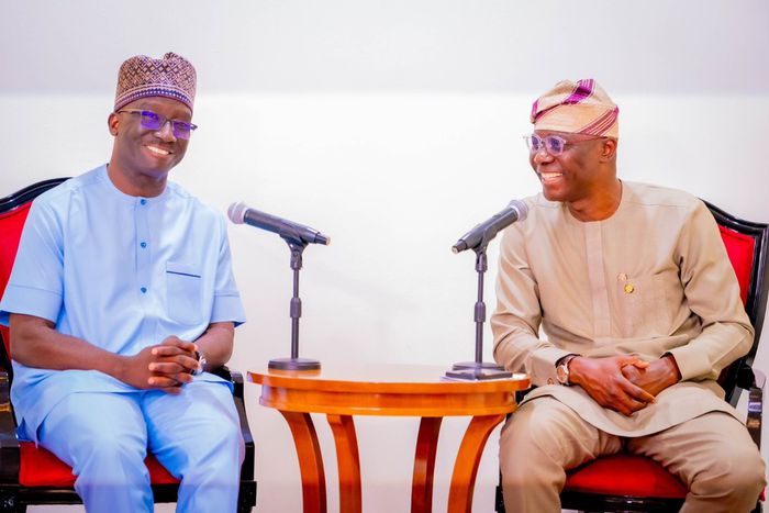 Governor Babajide Sanwo-Olu of Lagos and the Governor-elect of Edo, Senator Monday Okpebholo [X:@jidesanwoolu]