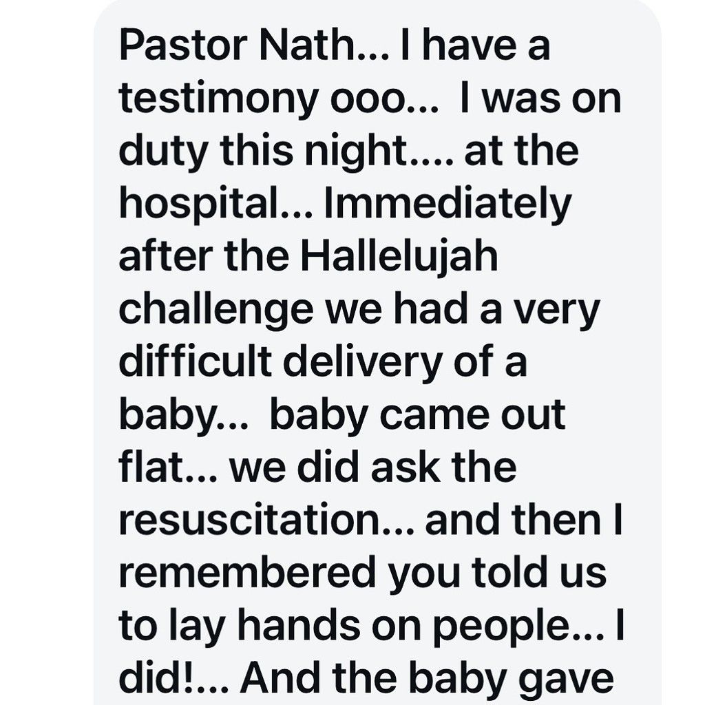 A Hallelujah Challenge miracle [Instagram/Nathanielblow]