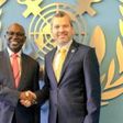 Director General of the Nigerian Maritime Administration and Safety Agency (NIMASA), Dr. Dayo Mobereola (left), and Secretary General of the International Maritime Organization (IMO), Arsenio Dominguez, during a meeting at the IMO headquarters in Londo...