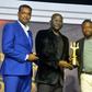 L-R: Head, Corporate Marketing LG Electronics, Hari Elluru, Managing Director, Ojbrands Optimal, Otis Ojeikhoa, presenting Refrigerator Brand of the Decade Award to Marketing Manager, LG Electronics, Paul Mba, with them is Public Relations Manager, LG ...