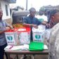 A voter casting his ballot at Oyigbo local government area on Saturday [NAN]