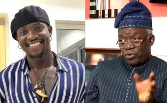 L-R: VeryDarkMan and Femi Falana (SAN).  [Facebook]