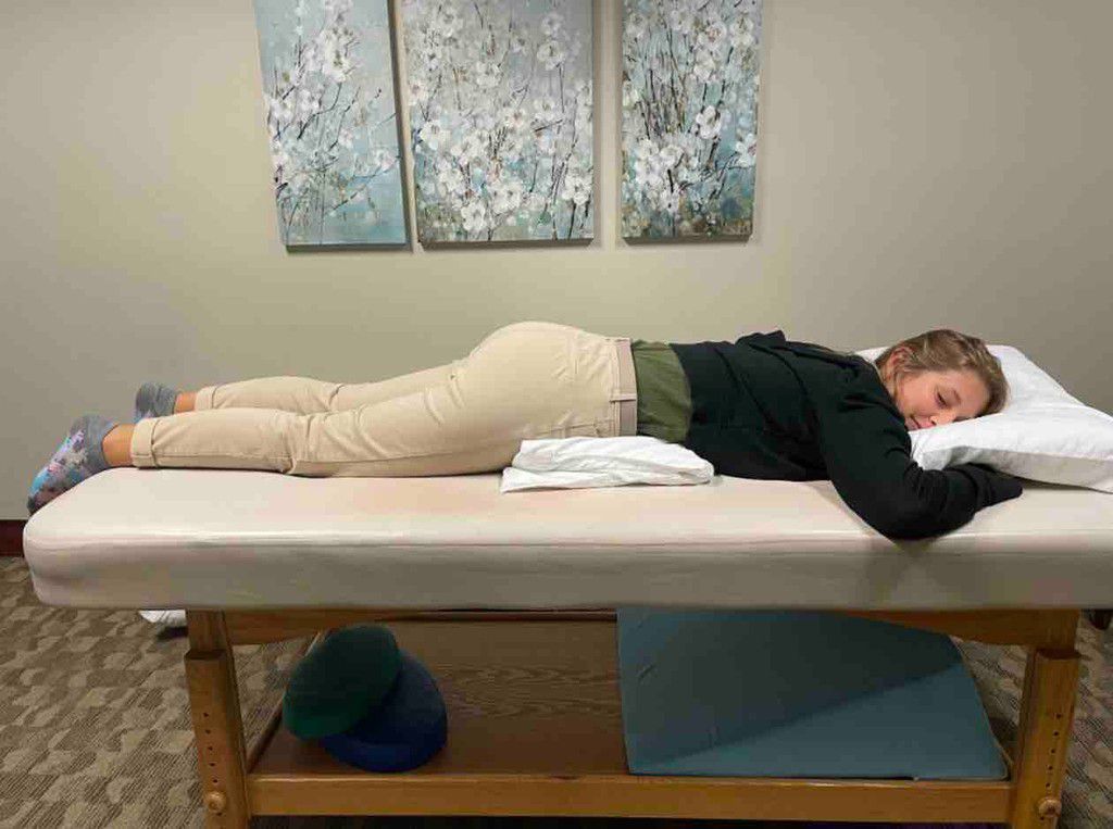 Try sleeping on your stomach with a pillow under your pelvis [JoshGoetze]