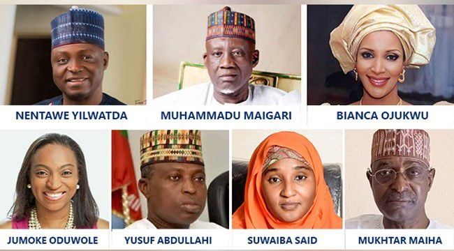 7 newly appointed ministers.