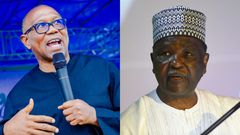 L-R: Peter Obi and former head of state, Rtd-Gen Yakubu Gowon. [Facebook/Getty Images]
