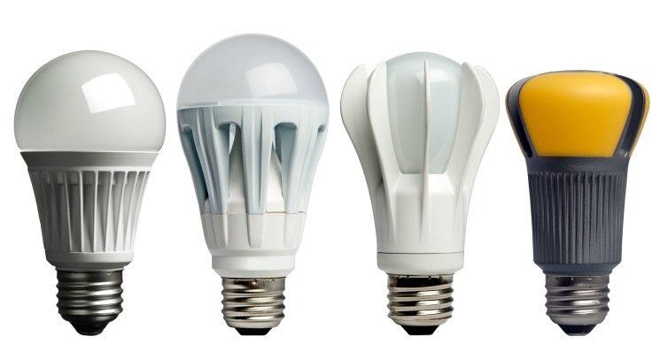 LED bulbs are four times more energy saving than incandescent bulbs.