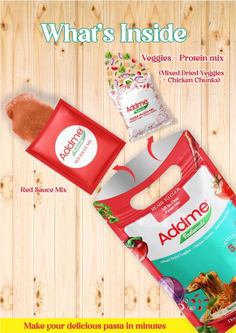 What's inside red sauce pasta