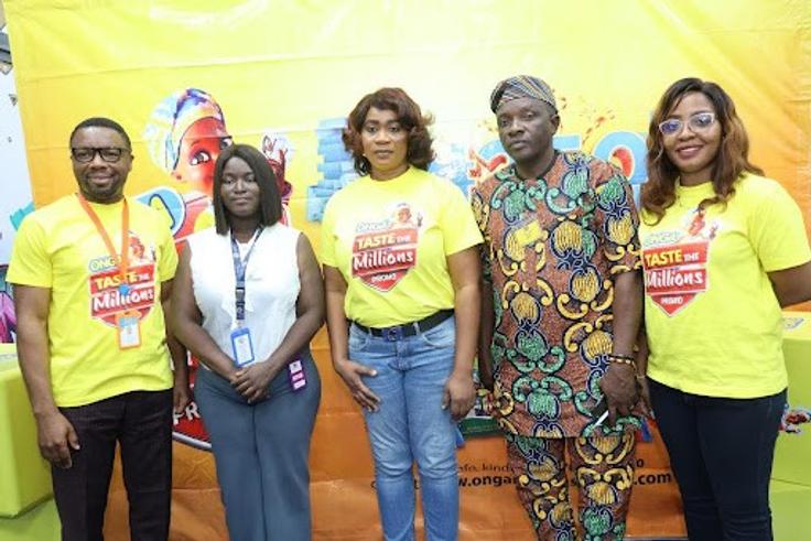 L-R: Stanley Eluwa, Director, Human Resources and Corporate Services, Promasidor Nigeria; Damilola Oshinowo, Representative, Lagos State Lotteries and Gaming Authority; Arike Nwachukwu, National Key Account Manager, Promasidor Nigeria; Bakare Adeyemi, ...