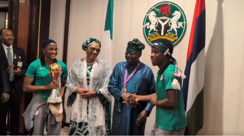 Tinubu honours Super Falcons with ₦150m, houses, national awards after WAFCON victory