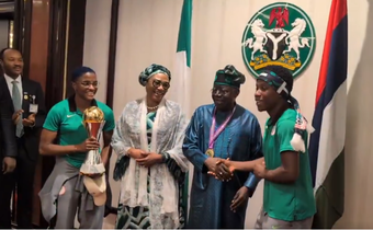 Tinubu honours Super Falcons with ₦150m, houses, national awards after WAFCON victory