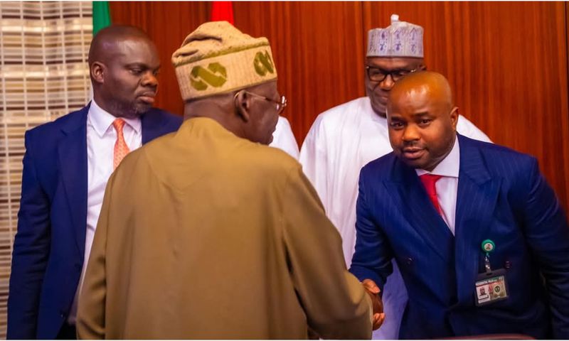 President Bola Tinubu holds meeting with the FIRS chairman. [X, formerly Twitter]
