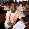 Nigerian female students are in class at their school in Lagos. [Getty Images]
