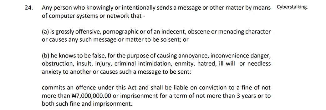 The Cybercrimes Act of 2015