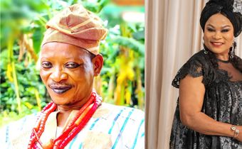 Nollywood actors Lallude and Sola Sobowale