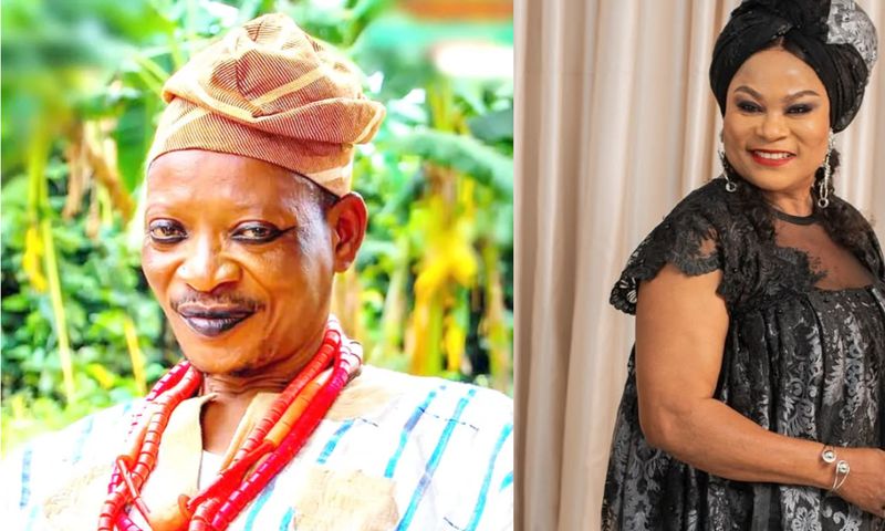 Nollywood actors Lallude and Sola Sobowale
