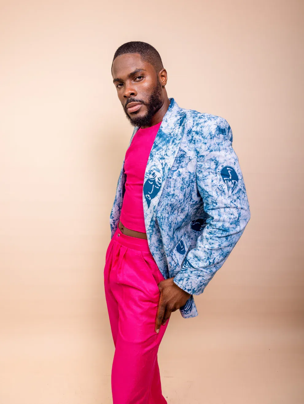 The Casj Faces Adire Blazer