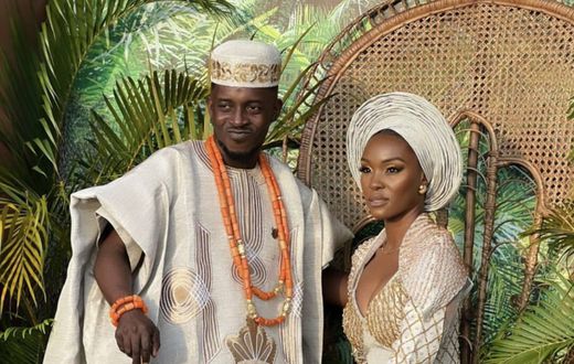 MI Abaga and his wife Eniola [Bellanaija]