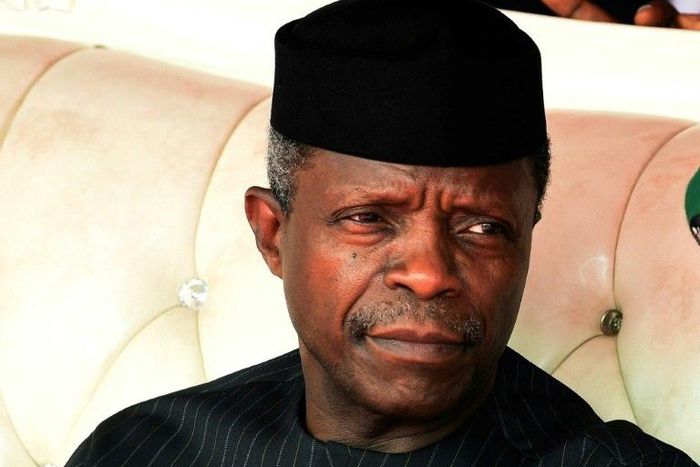 Nigeria's Acting President Yemi Osinbajo, pictured March 2017, ordered the dismissal of the DSS chief for the "unauthorised takeover" of the National Assembly, describing it as "a gross violation of constitutional order"