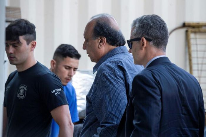 Rio governor Luis Fernando Pezao, 63, is accused of taking bribes when he was vice governor under Sergio Cabral, who is currently in prison after being sentenced to a cumulative 180 years for corruption