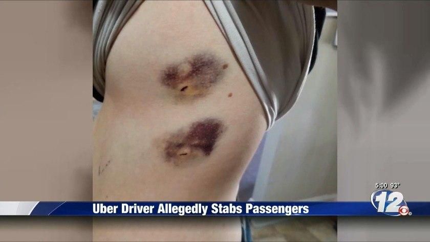 A knife was reportedly used to inflict an injury on passengers who boarded an Uber taxi in the U.S. This happened after one of a female rider vomited in the vehicle.