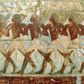 A fine relief of members of Hatshepsut's trading expedition to the mysterious "Land of Punt" from this pharaoh's elegant mortuary temple at Deir El-Bahri. In this scene, Egyptian soldiers bear tree branches and axes. (Image credit: Creative Commons, Co...