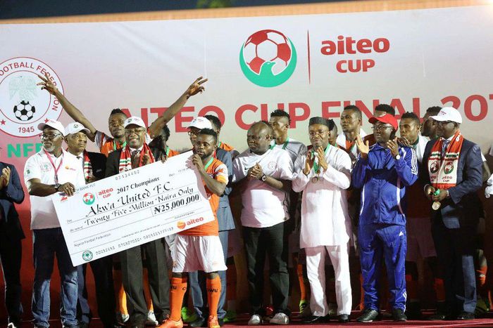 Akwa United win 2017 Aiteo Cup title