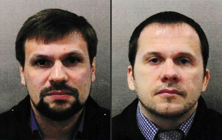 Britain says the poisoning of the Skripals was committed by Ruslan Boshirov (left) and Alexander Petrov
