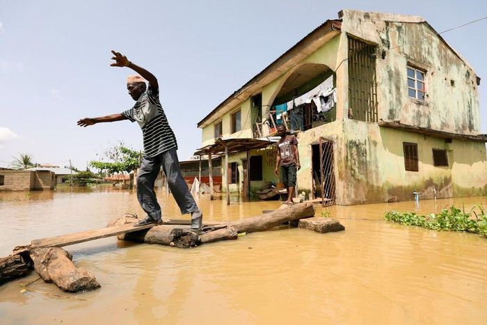 Flooding in the Nigerian state of Kogi on Monday.