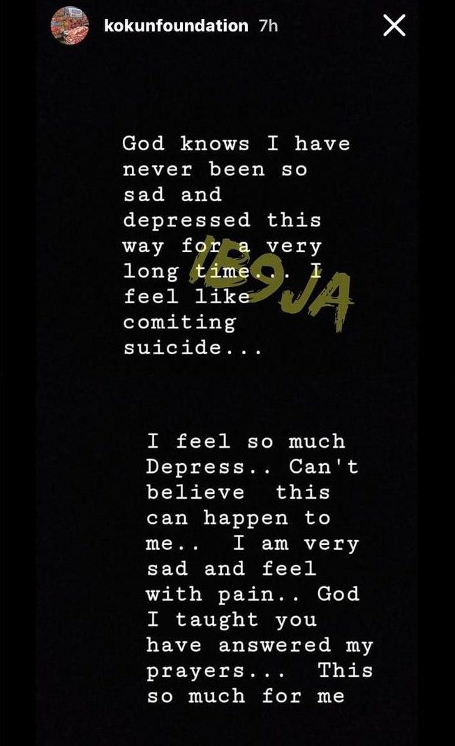 Numerous challenges have sent a man to the brink of suicide. His request from God seemed to be taking too long.