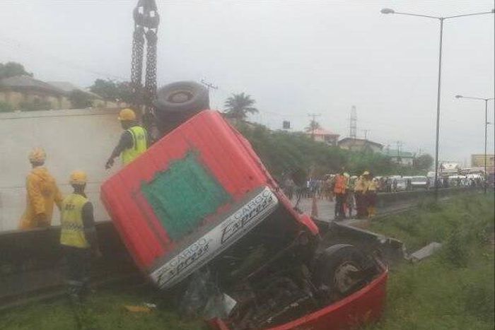 Trailer involved in accident on Lagos-Ibadan Expressway