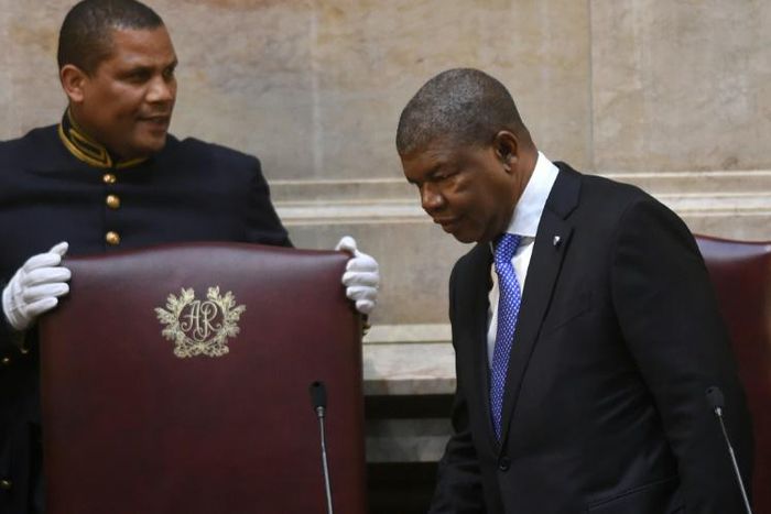 Angolan president Joao Lourenco (R) was elected last year as the country's first new leader in newly four decades