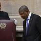 Angolan president Joao Lourenco (R) was elected last year as the country's first new leader in newly four decades