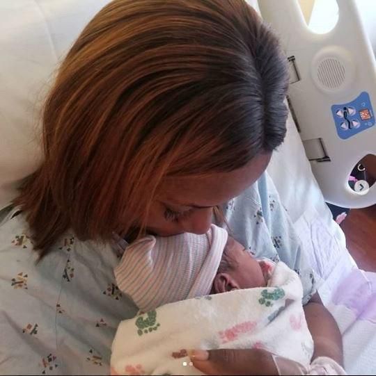 Linda Ikeji and her baby boy
