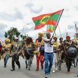 Ethiopia's Oromo people gather to celebrate the return of the formerly banned anti-government group the Oromo Liberation Front (OLF) at Mesquel Square in Addis Ababa, on September 15, 2018
