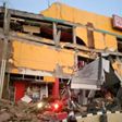 Indonesia's disaster agency released a picture showing a collapsed shopping mall in Palu, Central Sulawesi