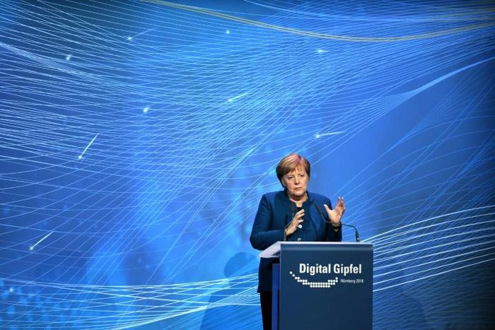 German Chancellor Angela Merkel, speaking at the Digital Summit in Nuremberg, said technological advances were revolutionising the workplace, and Germany's small- and medium-sized enterprises could not afford to miss the boat