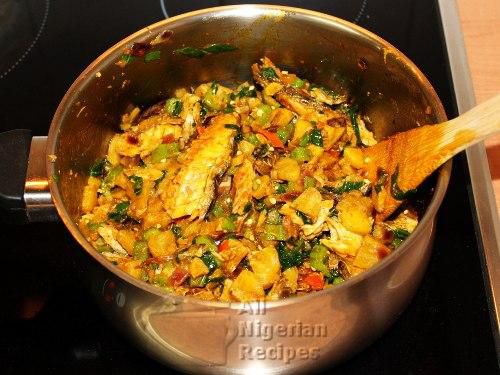 How to cook okra plantain porridge