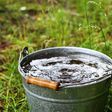 A bucket of water