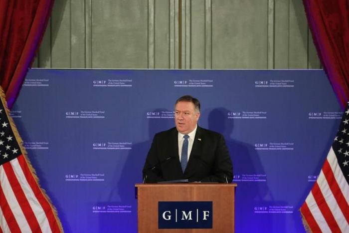 During Tuesday's visit to Brussels, Secretary of State Mike Pompeo took aim at European critics who accuse the US of undermining global institutions